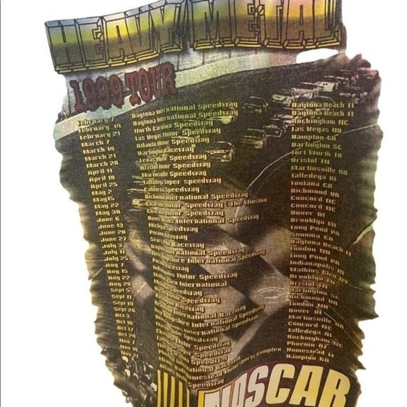 Vintage NASCAR Winston 500 Tye Die T-Shirt  Size Extra Large - Picture 4 of 7